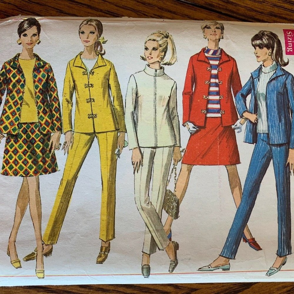 Retro Pant Suit Skirt Set DIY
